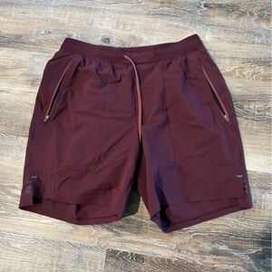 Men's Burgundy Shorts